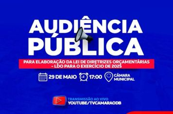 AUDIÊNCIA PÚBLICA SOBRE A LDO 2025