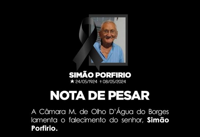 NOTA DE PESAR.